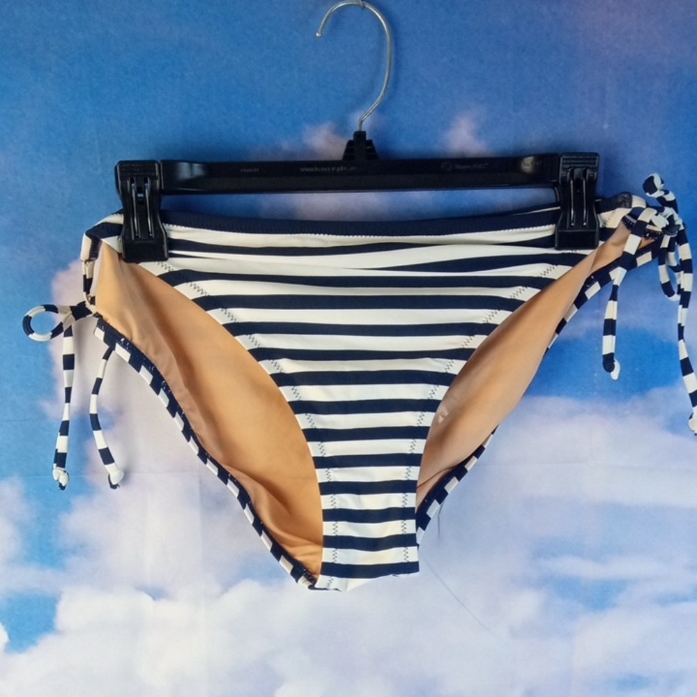 🌼 J. Crew Navy and White Bikini Bottom
